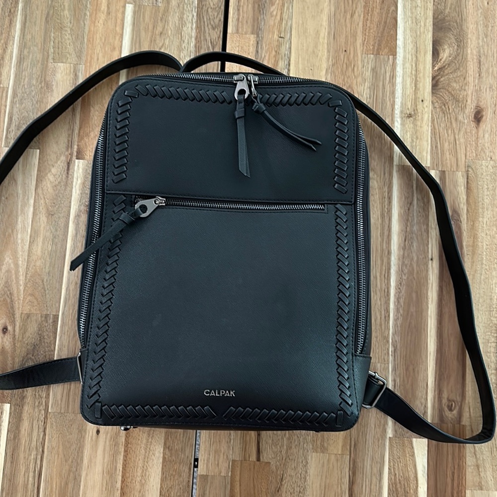Calpak Women’s Leather Laptop Bookbag